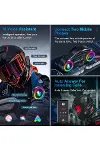 Y13 Motor Kask Kulaklık Rgb Modlu Radyolu Motosiklet Kulaklık 5.3 Bluetooth Intercom-3