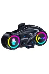 Y13 Motor Kask Kulaklık Rgb Modlu Radyolu Motosiklet Kulaklık 5.3 Bluetooth Intercom-1