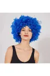 Mavi Renk Kıvırcık Afro Bonus Peruk-2