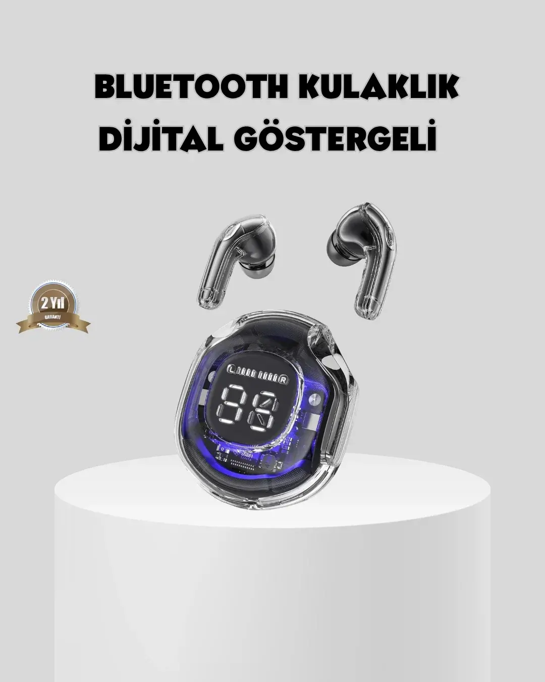 Bluetooth 5.3 TWS Kulaklık Gürültü Engelleyici Üçlü krofonlu Ergonok Tasarım
