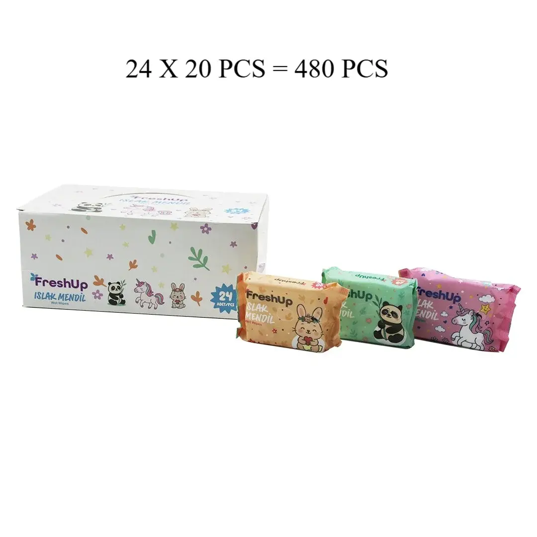 Freshup Mini 24X20PCS = 480 Pcs Cep Islak Mendil x