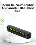 Fosforlu Işıltı ile Araç İçi Telefon Numaratörü – Güvenli Parkın Anahtarı-1