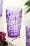 Akrilik Mor Tekli Uzun Bardak & Su Meşrubat Bardağı 750 ml ( Büyük Boy & Cam Değildir )-1