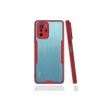 Xiao Poco X3 GT Kılıf Platin Silikon - Kırmızı-3