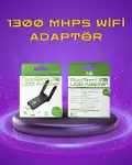 Yüksek Hızlı 1200 Mbps Çift Bant USB WiFi Adaptör – Güçlü Sinyal, Geniş Uyumluluk-1