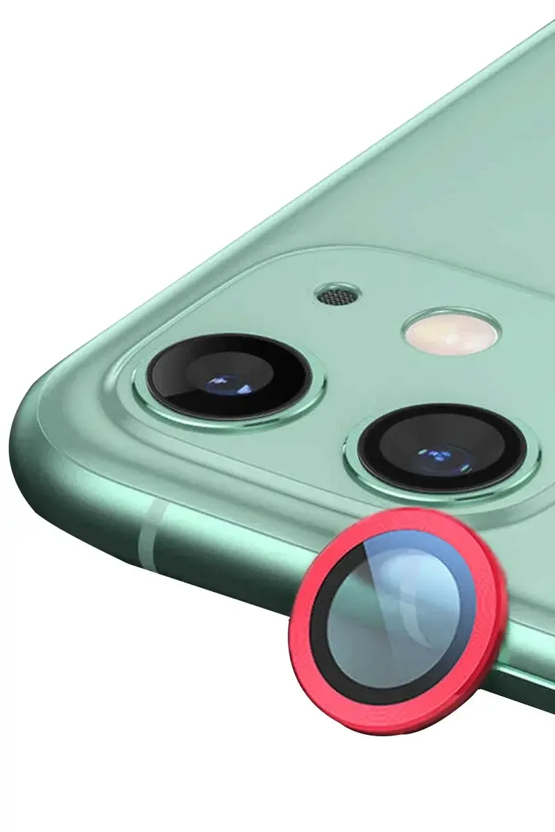 Apple iPhone 12 Raze Metal Kamera Lens - Kırmızı