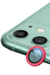 Apple iPhone 12 Raze Metal Kamera Lens - Kırmızı-1