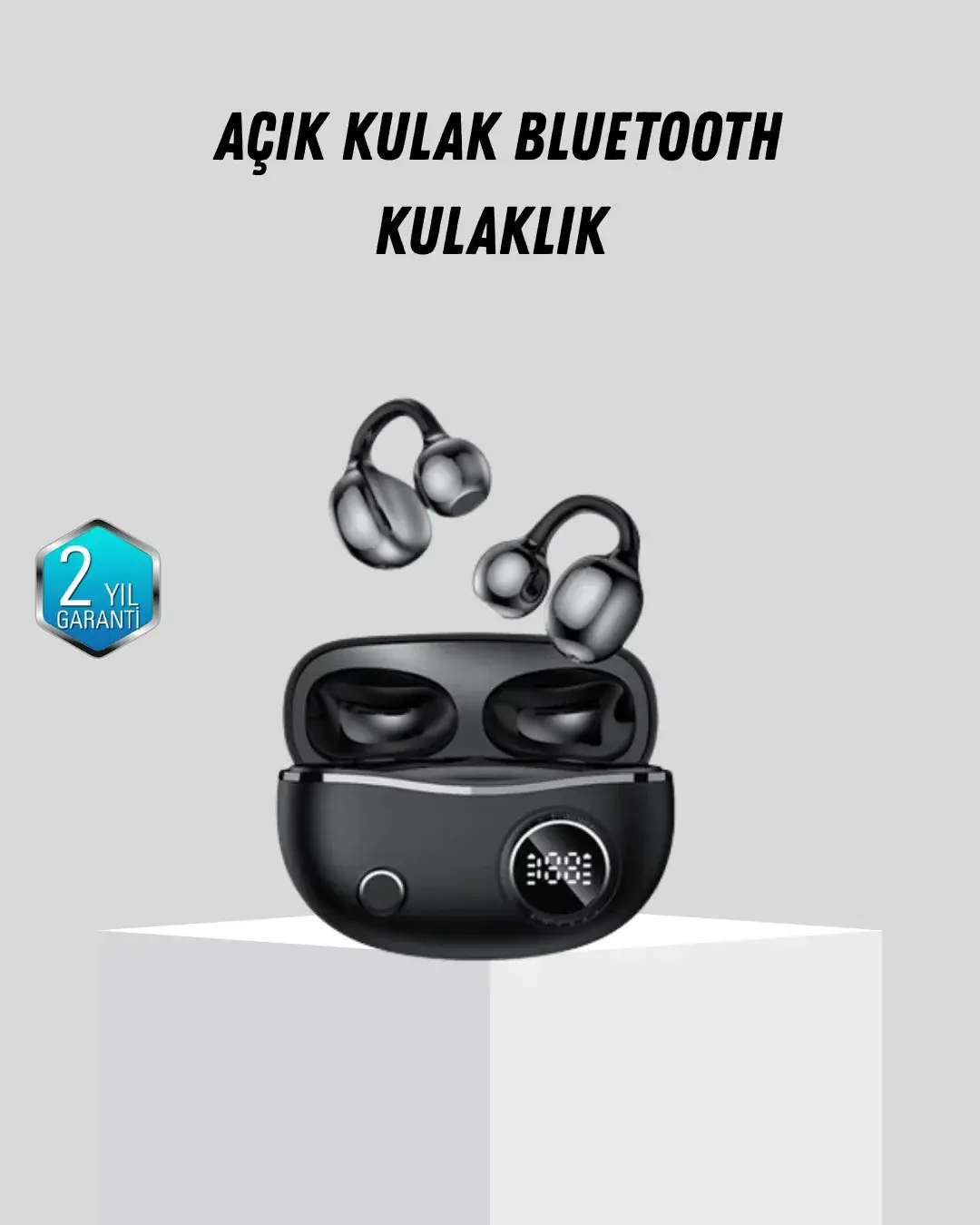 Açık Kulak Bluetooth Kulaklık 5.4 APTX Destekli Ergonok Tasarım