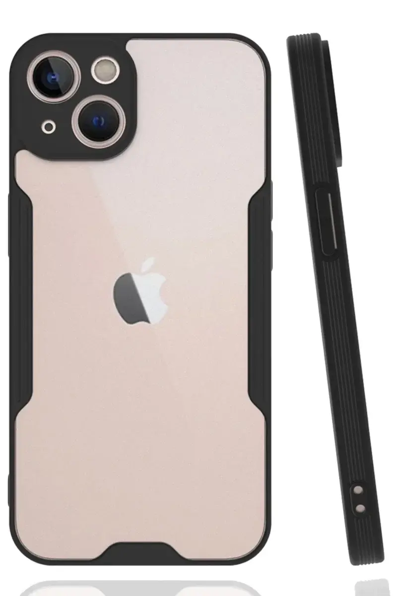 Apple iPhone 14 Plus Kılıf Platin Silikon - Siyah