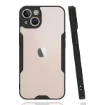 Apple iPhone 14 Plus Kılıf Platin Silikon - Siyah-2