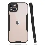 Apple iPhone 14 Plus Kılıf Platin Silikon - Siyah-3