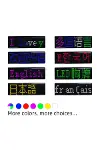 Matrix Kayan Led Yaka Rozeti Mobil Kontrollü Dijital Etiket 9×3cm-4