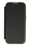 Apple iPhone 13 Pro Kılıf Dolpin Kapaklı - Siyah-2