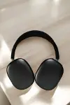 P9 Plus Hi-fi Ses Kalitesi Ayarlanabilir krofonlu Bluetooth Kulaklık Siyah-4