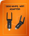 Tak-Çalıştır Özellikli Çift Bant WiFi Adaptör – 1200 Mbps-2