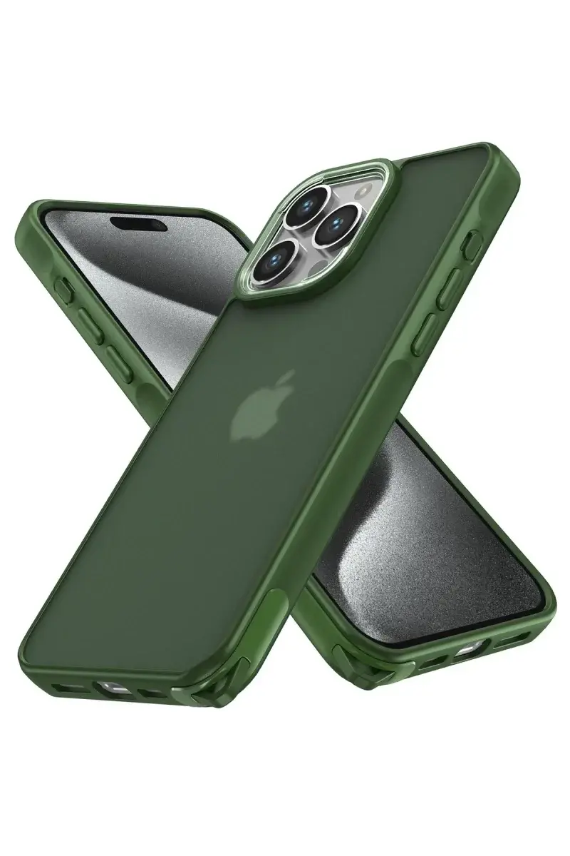 Apple iPhone 12 Pro Max Kılıf Elegant Kapak - Yeşil