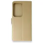 Samsung Galaxy S20 Ultra Trend S Plus Kapaklı Kılıf - Gold-1