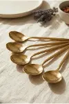 6'lı Lüks Gold Paslanmaz Çelik Yemek Kaşığı Seti (21 cm)-4