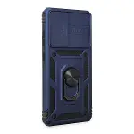 Samsung Galaxy A72 Kılıf Pars Lens Yüzüklü Silikon - Lacivert-2