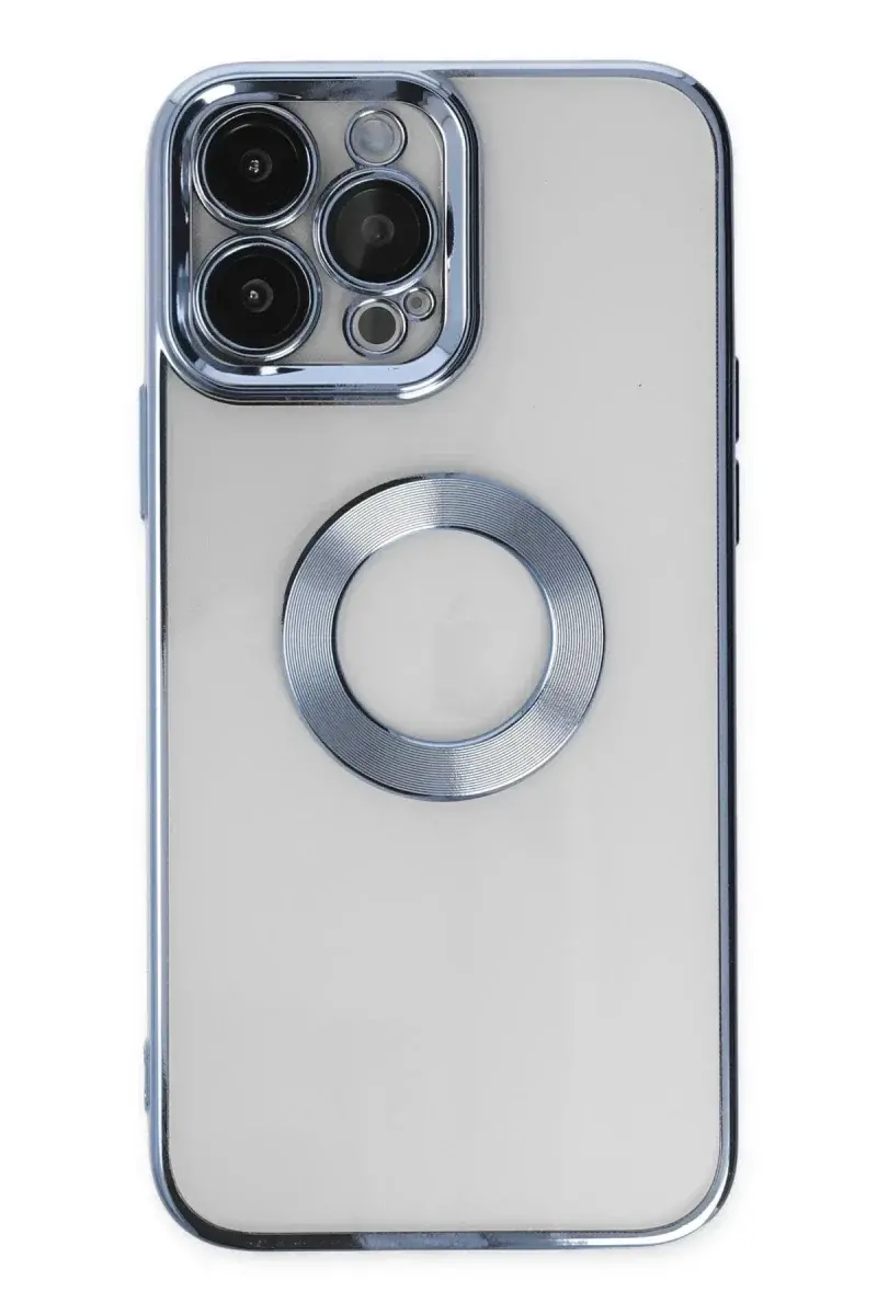 Apple iPhone 14 Pro Max Kılıf Slot Silikon - Sierra Blue