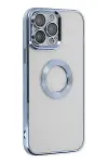 Apple iPhone 14 Pro Max Kılıf Slot Silikon - Sierra Blue-2