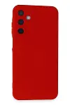 Samsung Galaxy A55 5G Kılıf Nano içi Kadife Silikon - Kırmızı-1