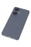 Realme C55 Kılıf Nano içi Kadife Silikon - Gri-2