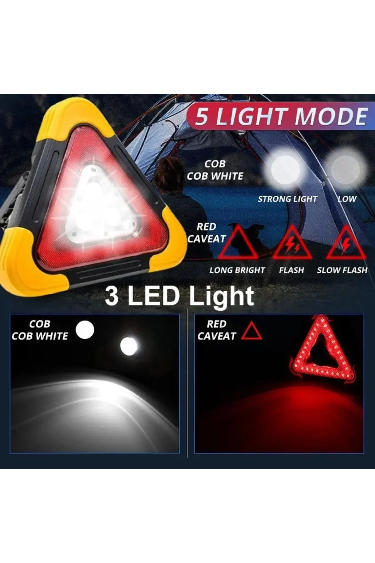 Hurry Bolt Şarjlı Cob Led Reflektör