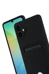 Samsung Galaxy A07 4G Kelvin Kartvizitli Silikon - Siyah-3