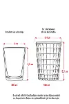 Allegra Şeffaf Akrilik Bardak | 400 ml Su, Meşrubat, Sunum ve Kahve Yanı İçin | Cam Değildir | Kırıl-4