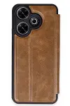 Xiao Red 13 4G Kılıf Flip Cover - Taba-1