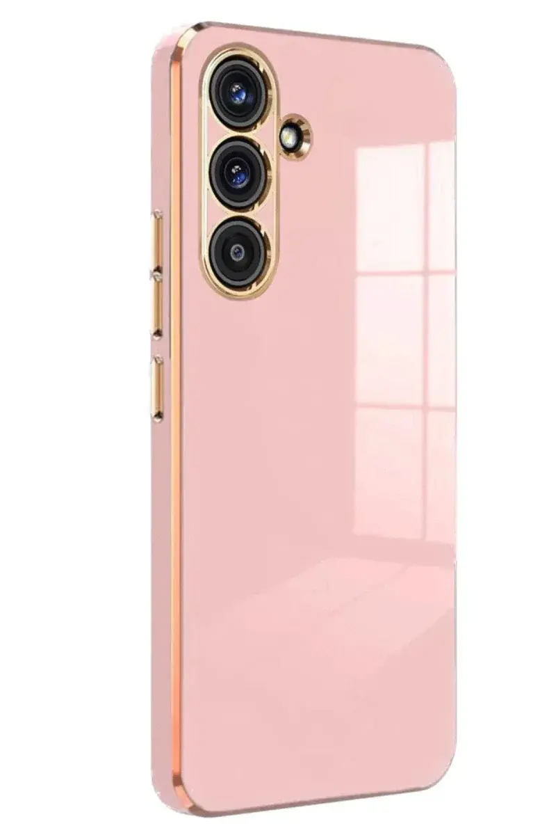 Samsung Galaxy S25 Plus Kılıf Volet Silikon - Pembe