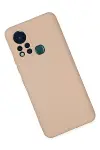İnfinix Hot 11s Kılıf Nano içi Kadife Silikon - Pudra-3