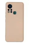 İnfinix Hot 11s Kılıf Nano içi Kadife Silikon - Pudra-1