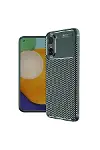 Xiao Poco X7 Pro Kılıf Auto Focus Karbon Kapak - Koyu Yeşil-1