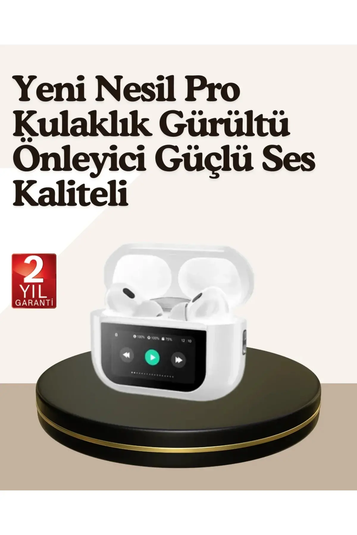 Dokunmatik Kontrollü Gürültü Önleyici Bluetooth Kulaklık Şarj Göstergeli
