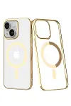 Apple iPhone 14 Plus Kılıf Element Magneticsafe Sert Kapak - Gold-1