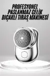 Mini Sıfır Sakal Yanak Tıraş Makinesi USB Şarjlı Sıfır Sakal Taşınabilir Korumalı-1