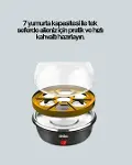 7 Yumurtalık Buharlı Yumurta Pişirme Cihazı Otomatik Kapanma Özellikli-2