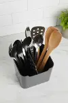 Füme 2 Bölmeli Tezgah Üstü Kaşıklık & Fonksiyonel Mutfak Düzenleyici Organizer-2