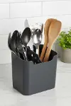 Füme 2 Bölmeli Tezgah Üstü Kaşıklık & Fonksiyonel Mutfak Düzenleyici Organizer-1