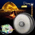 Şarjlı 10 Metre Ledli Şarj Göstergeli 8 Işık Modlu Hareketli Ve Flaşör Modlu Kamp Lambası Led Işık-1