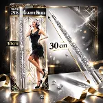 30 cm Gümüş Payetli Sigara Tutacağı – 1920’ler Gatsby Parti Aksesuarı-3