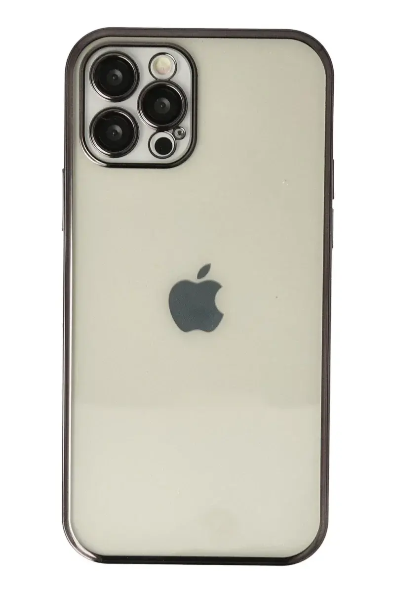 Apple iPhone 12 Pro Kılıf Razer Lensli Silikon - Siyah