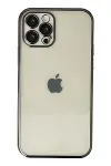 Apple iPhone 12 Pro Kılıf Razer Lensli Silikon - Siyah-1