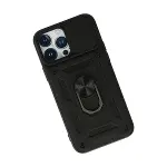 Apple İphone 13 Pro Kılıf Pars Lens Yüzüklü Silikon - Siyah-3