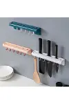 Pratik Çoklu Bıçak Askısı Mutfak Bıçak Düzenleyici Organizer Dayanıklı Bıçaklık-1