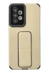 Samsung Galaxy A33 5G Kılıf Mega Standlı Silikon - Gold-1