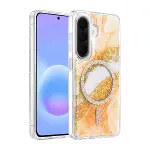 Onegif Samsung Galaxy A57 5g Lotus Simli Magsafe Kapak - Turuncu-1