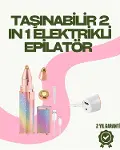 8000 RPM Taşınabilir Epilatör – Kaş Düzeltici ve Dudak Epilatörlü Pille Çalışan-1